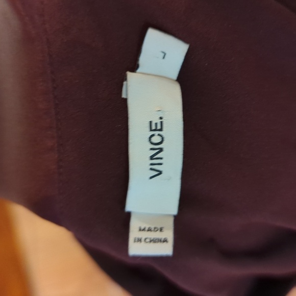 Vince chocolate brown sleeveless shift dress, fully lined with side-slit hem, L - Picture 5 of 5